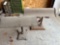 2 Antique Desk Lights - 1 Wood 1 Metal
