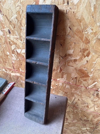 Wooden Primitive Trough Style Display