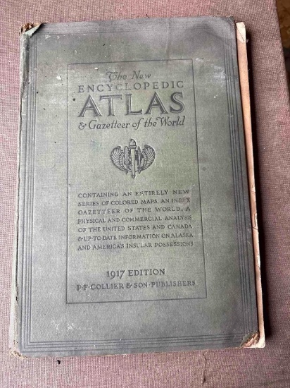 1917 World Atlas - P.F. Collier
