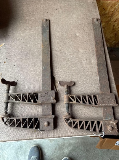 Pair of Cincinnati Tool Truss Frame Metal Clamps