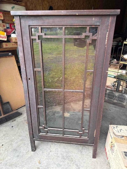 Antique Glass Front Cabinet