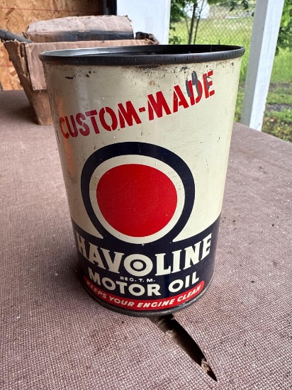 Havoline Motor Oil Can - Quart