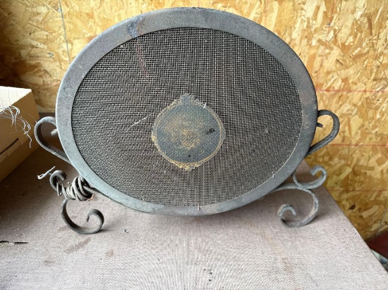 Vintage Wards Operadio 1926 Radio Speaker on Wrought Iron Base