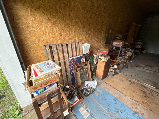 LEFT SIDE CONTENTS OF 30' STORAGE UNIT CLEAN OUT