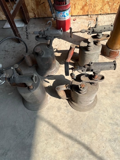 4 Brass Blow Torches