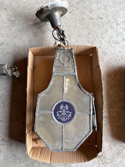 Handmade Stained Glass Leaded Ceiling Light