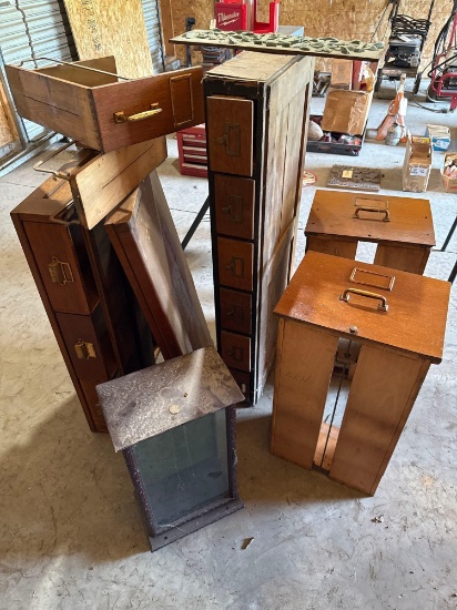Card Catalog Drawer Sections & Misc Drawers
