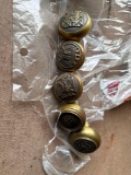 Vintage Solid Brass Masons, YMCA, Knights of Columbus Door Knobs