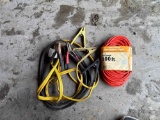 New 100' Extension Cord & 2 Sets of Jumper Cables