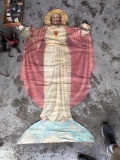 Painted Canvas of Jesus & Mary