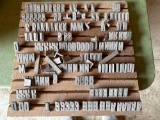 Lead Printing Press Letters & Numbers