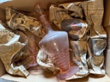 Pink Depression Wine Decanter Set