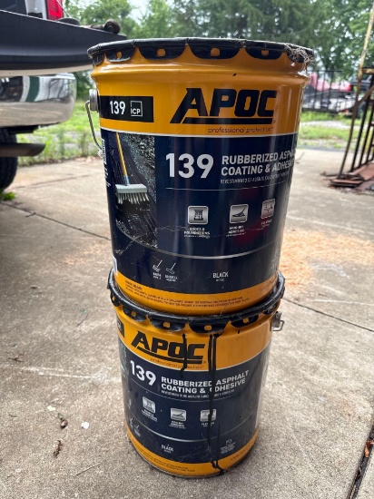 2 New 5 Gallon Buckets of Rubberized Asphalt Coating