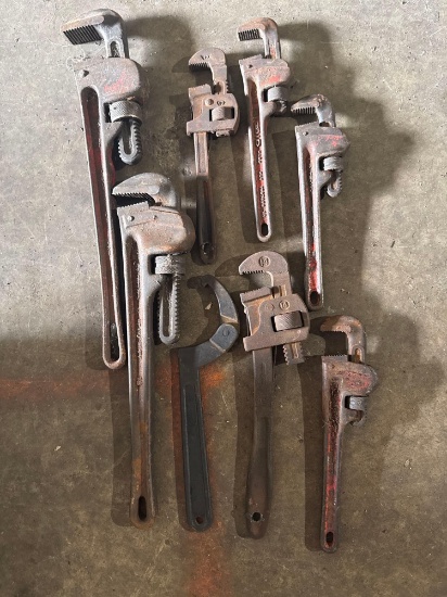 8 Misc Pipe Wrenches - Rigid