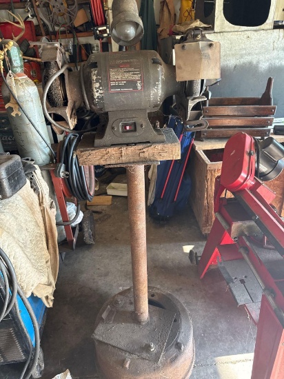 8" Bench Grinder On Stand