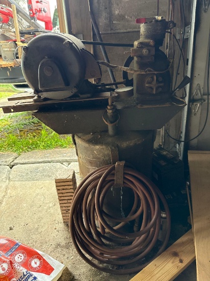 Older Air Compressor and Hose