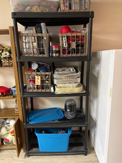 5 Tier Plastic Shelving Unit