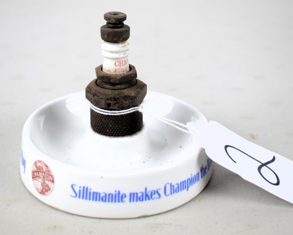 Champion Spark Plug ashtray | Proxibid Champion Spark Plug ashtray | Proxibid