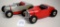 (2) All American Hot Rod Tether cars