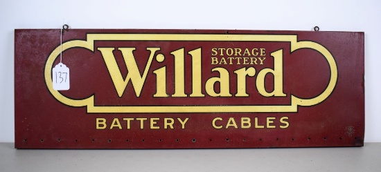 Willard Battery Cables sign
