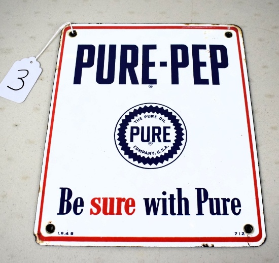 Pure-Pep Pump sign,