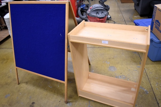 Shelf with hooks, 35" x 27" x 14"