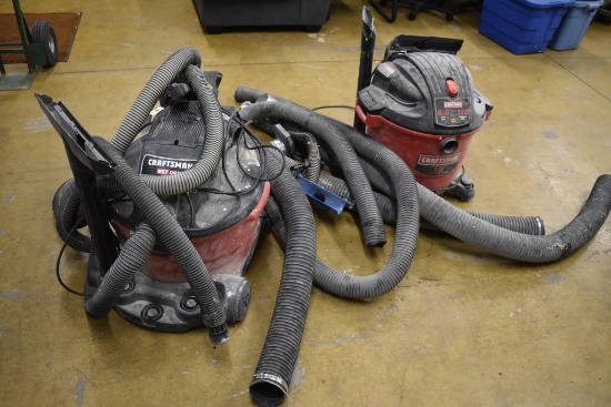 (2) Craftsman 16 gallon wet/dry vacs