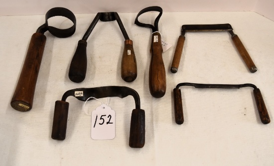 4 Scorps & 2 small draw knife