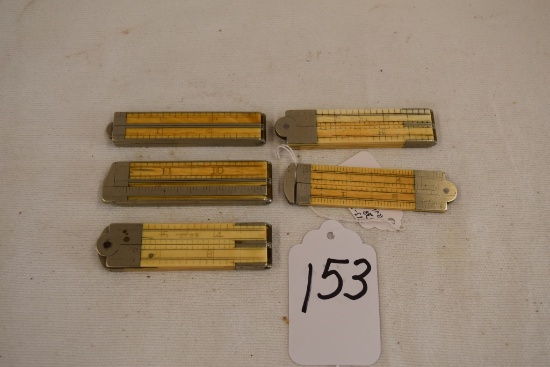5 ivory rules- Stanley #38, Stearns #53B, others not named