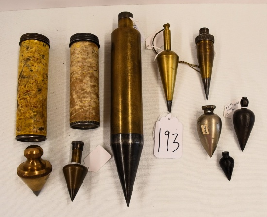 10 Plumb bobs