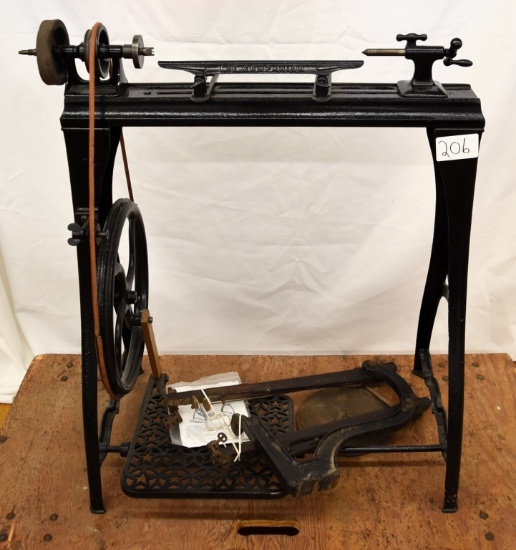 Millers Falls companion lathe with jigsaw attachment