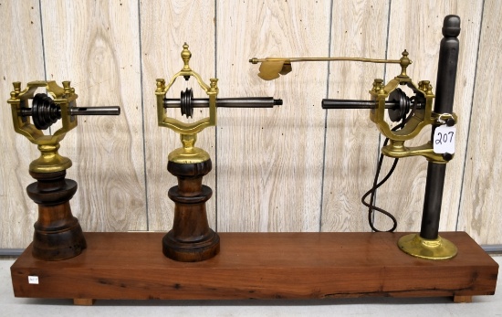 Ornate brass turning lathe