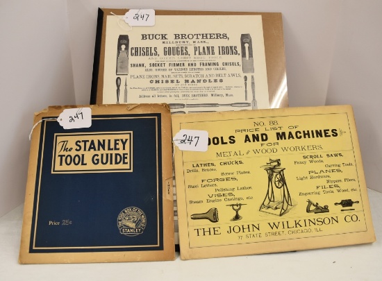 3 Paper items- The Stanley Tool Guide, Tools &