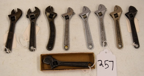 9 Miniature crescent style wrenches