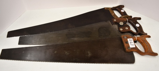 3 Saws including a Victory rosewood handle