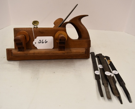 Casey & Kitchell plow plane w/6blades