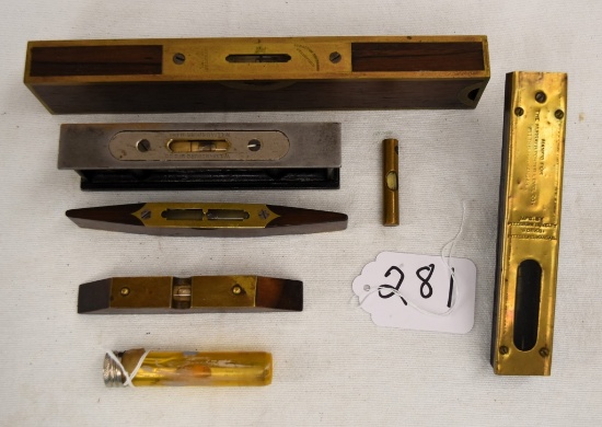 7 Levels including Stratton Bros brass bound 10"