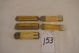 5 ivory rules- Stanley #38, Stearns #53B, others not named