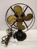 Emmerson electric fan, brass blades