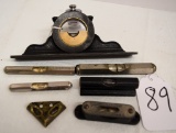 7 Small levels including Davis Level & Tool mantle clock level