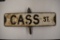 Cass St road sign