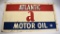 Atlantic Motor Oil masonite sign,