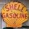 Shell Gasoline die cut doudle sided porcelain sign