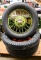 4 tires 4.75-5.00-19 with a Ford rim and a