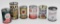 (6) Oil can banks- Wolf's Head, Sinclair, Sohio,