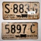 Ohio 1938 License plates,