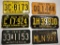 License Plates from Hawaii, Indiana, California,
