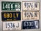 1960's and 1970's Ohio license plates