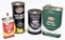 (2) Texaco super motor detergent cans (full),
