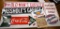 7 contemporary signs- Coca Cola, OK cars,